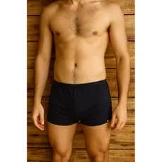 Sunga Boxer Preta e Estampada | Moda Praia Verão 2026