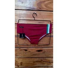 Sunga Slip Coleção Fanáticos Tricolor Vinho Verde e Branco | Poliamida com Forro | Moda Praia