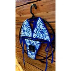 Biquíni Cortininha Feminino Araras Azuis e Flores | Poliamida Premium | Moda Praia Tropical
