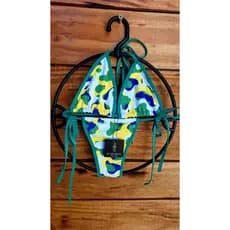 Biquíni Cortininha Feminino Camuflado Brasil Verde Amarelo Azul | Poliamida Premium | Moda Praia