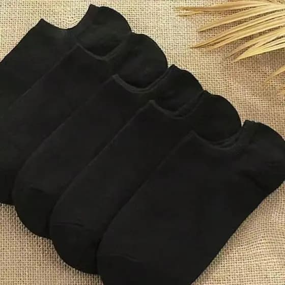 Kit 12 Meias Soquete Pretas Confortáveis Tamanho Unico Unissex Para o Dia a Dia