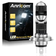 Lâmpada Led H4 Projetor Moto Super Branco Alto E Baixo 6500K Motocicleta Farol Ultra