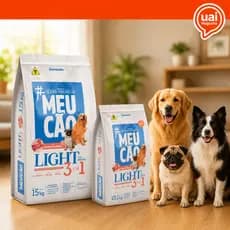 Ração Cachorro Idoso/Obeso/Castrado 10Kg Ou 15Kg Meu Cão Prime Light Carnes Nobres