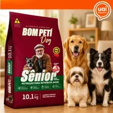 Ração Cachorro Adulto Raças Pequenas 10Kg Bom Peti Sênior Premium Carne