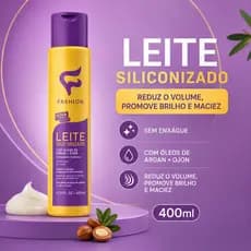 Leite Siliconizado Capilar 400ml Hidratação Brilho e Maciez Fashion Cosméticos