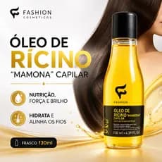 Óleo de Rícino Capilar 130ml Nutrição Brilho e Maciez Fashion