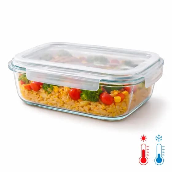Kit 6, 8, 10 e 12: Marmitas Vidro 630ml Hermética – Pote Borossilicato Premium Forno Freezer