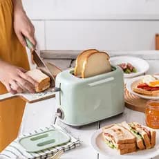 110V/220V Forno elétrico/torradeira 6 configurações, duas ranhuras, torrada em quatro lados Máquina de sanduíches totalm