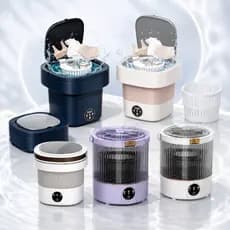 Em Stock! Mini Máquina Lavar Roupa 2L/9L/12.5L Dobrável Portátil Moderna Automática Balde Roupas