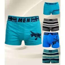 KIT Cuecas Box Boxer Microfibra MEN Boy Adolescente Juvenil Masculino Infantil