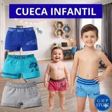 Cueca Box Infantil  Microfibra Boxer Confortável MEN Boy