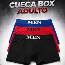 Cueca Box Microfibra Sem Costura Adulto Sortidas