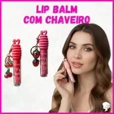 Lip Balm com Chaveiro Fofo de Frutas - Hidratante Labial Hold Morning + Brinde exclusivo