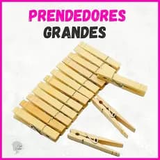 Prendedor de Roupa Madeira Grande 12 / 24 / 48 / 60 Unidades Pregador Econômico
