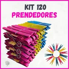 Kit 12 a 120 unidades Prendedor Pregador de Roupas Plástico Reforçado – Cores Sortidas – Varal
