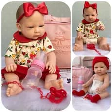 Boneca Bebe Reborn Silicone Realista Original pode dar Banho