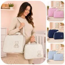 Kit Bolsa e frasqueira Saida Maternidade Passeio com Bebê