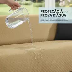 Capa Para Sofá Impermeável de 1/2/3/4 Lugares Protetor de Sofá Dupla Face Com Porta Objetos Premium
