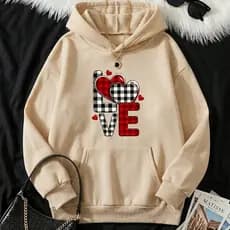 Moletom Canguru Unissex Feminino Estampa Love Estilosa Premium Inverno Confortável Elegante