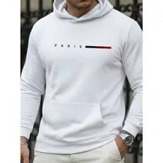 Moletom Canguru Unissex Masculino Paris Gradiente Estiloso Premium Inverno Confortável Elegante