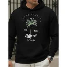 Moletom Canguru Unissex Masculino Coqueiro Estiloso Premium Inverno Confortável Elegante