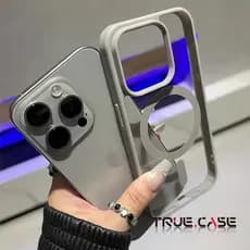 Capa De Telefone De Carregamento Magnético De Titânio natural Fosco Para iPhone 11 13 12 15 16 14 17Pro Max 7/8 celular
