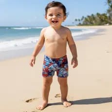Sunga Box Bebê Infantil Menino Praia Piscina Proteção UV