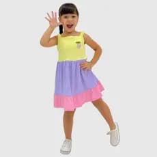 Vestido Infantil Menina Verão 3 Marias Multicolorido 4 6 8 anos as