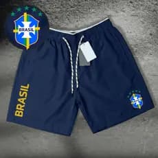Tectel Men's Sports Bermuda Shorts - Brasill Copa! - Gym Running World Cup