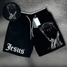 Bermuda Short Tectel Masculino Cristã Jesus secagem Rapida! Corrida, Treino