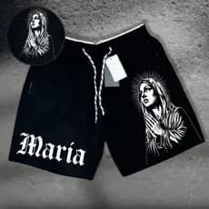Short Mauricinho Tectel Bermuda Levinha Cristã! Secagem rápida - Maria -. Corrida, Academia