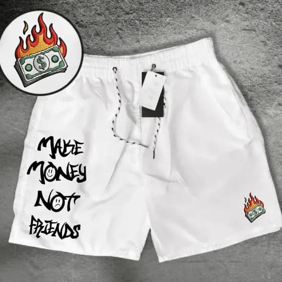 Bermuda Short masculina Money Make Treino Academia, Corrida!