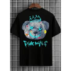 Camiseta Streetwear Unissex Urso neon