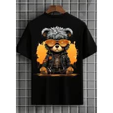 Camiseta Streetwear Urso Paradaise Unissex camisa 100% Algodão