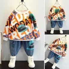 Crianças roupas meninos roupas ternos e ternos roupas de outono moda roupas casuais crianças primavera outono moletom te