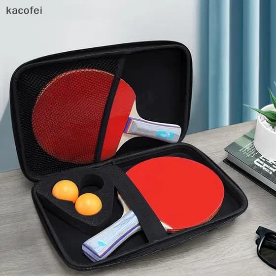 [kacofei] Bolsa Para Raquete De Tênis De Mesa De Alta Qualidade Em Formato Quadrado Rígida Portátil Esportiva Com Zíper