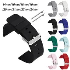 12mm 14mm 16mm 18mm 19mm 20mm 21mm 22mm 24mm Correias de Liberação Rápida Para Huawei GT5 Relógio Pulseira de Silicone