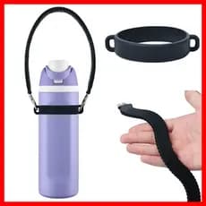 Acessório de alça de silicone para copo de frutas, alça portátil isolada para copo, alça de transporte para copo de água