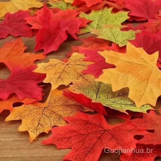 100Pcs Fall Silk Deixa Casamento Favoritos Folha De Bordo Outono 6 Cores/Simulação Pétalas De