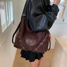 Casual Retro mochila de viagem de grande capacidade elegante All-Match trabalho Commuter bolsa de ombro
