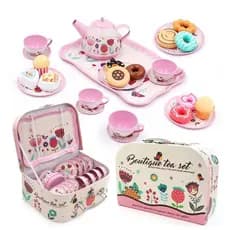Adequado para Jogos de Festa de Chá Conjunto de Simulação de Cozinha DIY Adequado para Presentes da Tarde para Meninas 9