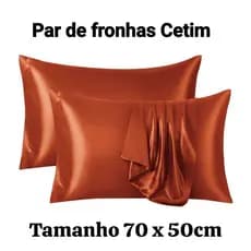 Par de Fronha de Cetim para cabelos cacheados e crespos