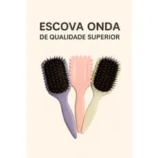 Escova Para Cachos Onda para Modelar e Fitagem Profissional para Cabelos – Qualidade Premium