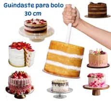 Guindaste para Bolo 16cm x 3mm com Haste de 30cm – Estabilidade e Segurança no Manuseio