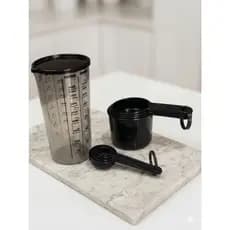 Kit 9 Medidor de Cozinha - Copo Graduado + Xícaras e Colheres