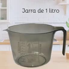 Jarra Medidora 1000ml ( 1 litro ) Preta traz praticidade e precisão para o seu dia a dia na cozinha