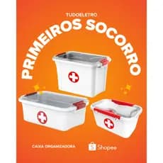 Caixa Primeiros Socorros de 1,6L 3 litros e 5 litros