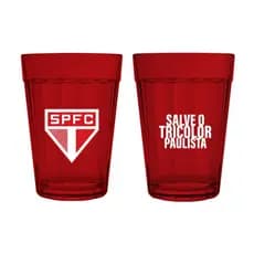 Copo Americano Prime São Paulo 190 ML Luva Com 2 Unid TRICOLOR