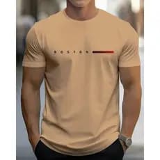 Camiseta Masculina Boston 30.1 Clássico Manga Curta Verão