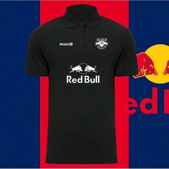 Camisa Polo Masculina RedBull Camisetas de Time Malha